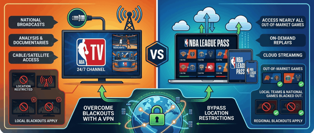 NBA TV vs. NBA League Pass